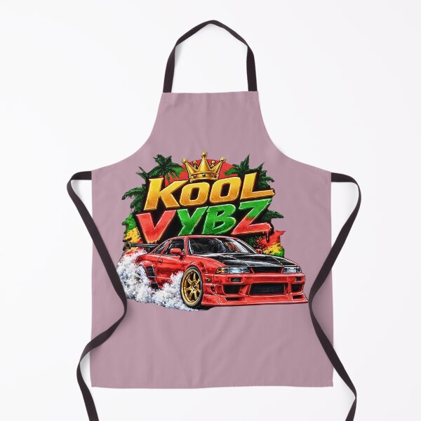 Item preview, Kool Vybz Red JDM Drift Car with Crown and Palm Trees designed and sold by digitalbob60.