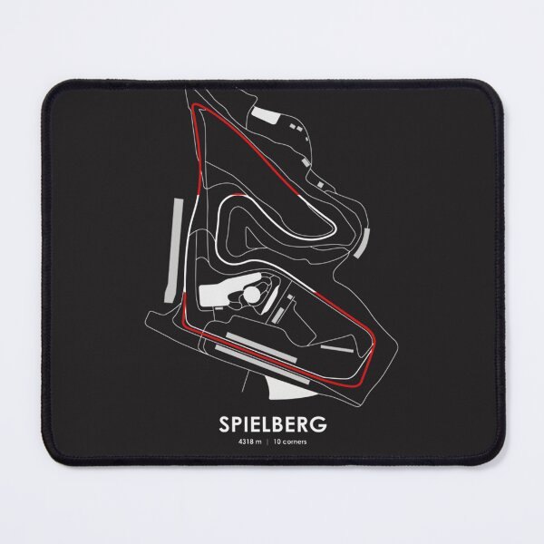 Item preview, Spielberg Austria Track Map with Flag Design for Motorsport Fans designed and sold by PORTALSTAR.
