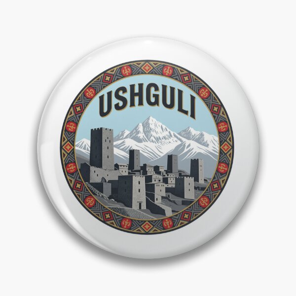 Item preview, Ushguli Towers Georgia Sticker designed and sold by Imaginarium of Chaos falcon88 .