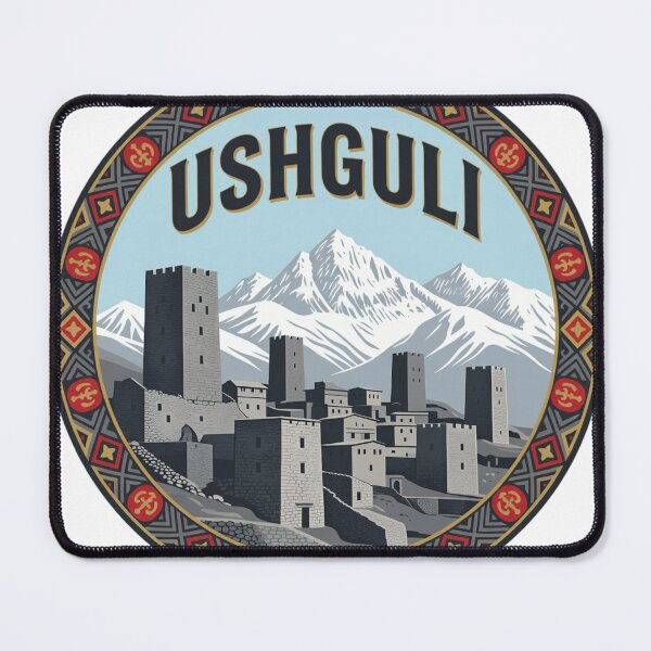 Item preview, Ushguli Towers Georgia Sticker designed and sold by Imaginarium of Chaos falcon88 .
