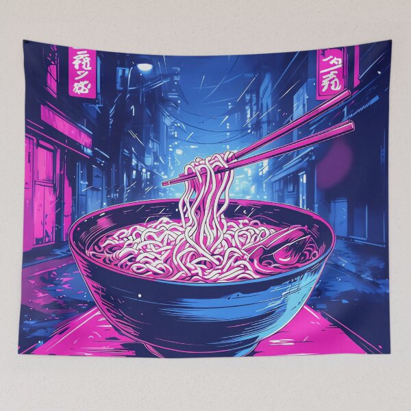 Artikelvorschau, Mitternachts-Ramen-Schüssel entworfen und verkauft von ONYX Pixee.