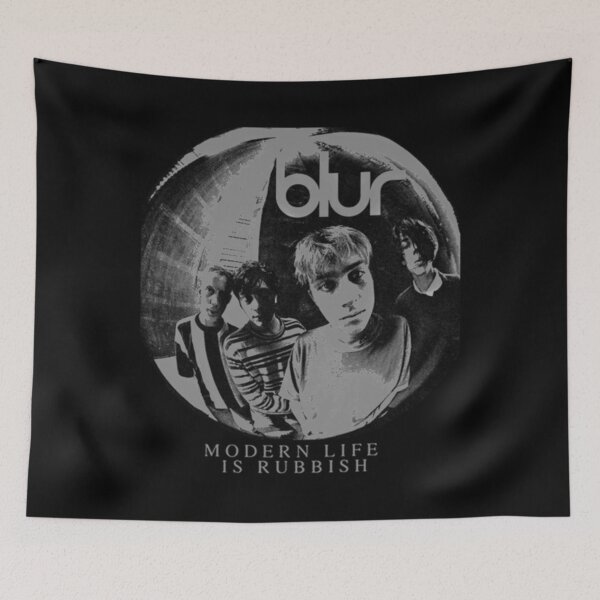 Item preview, blur monochrome britpop alternative rock portrait designed and sold by CaraRotter.