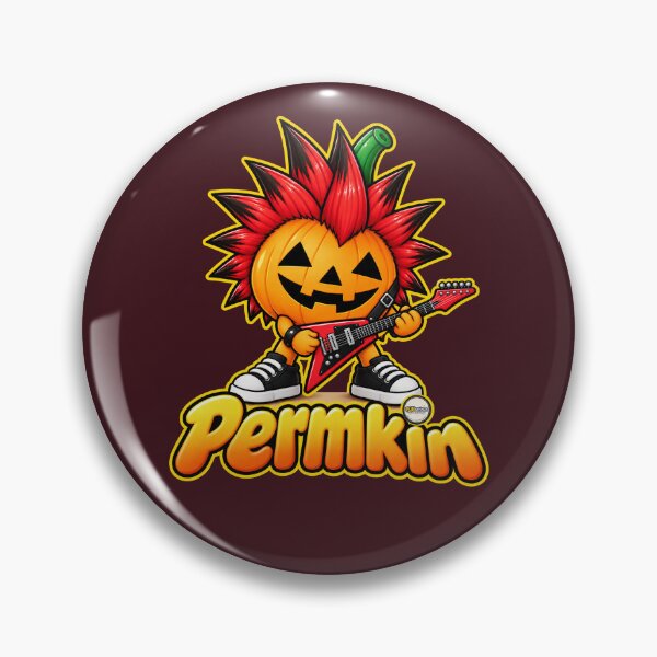Item preview, Punk Rock Pumpkin Guitar Permkin designed and sold by PUNserious.