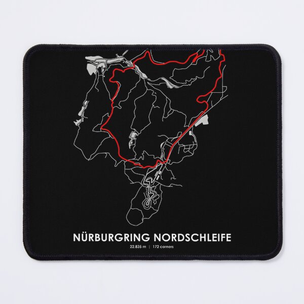 Item preview, Nurburgring Nordschleife Germany Racing Track Map Red Design designed and sold by PORTALSTAR.