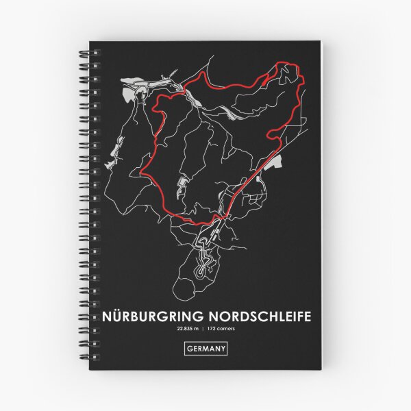 Item preview, Nurburgring Nordschleife Germany Racing Track Map Red Design designed and sold by PORTALSTAR.