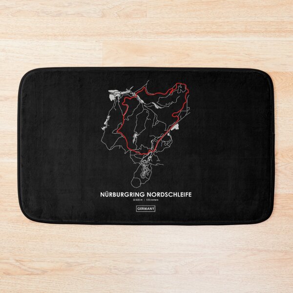 Item preview, Nurburgring Nordschleife Germany Racing Track Map Red Design designed and sold by PORTALSTAR.