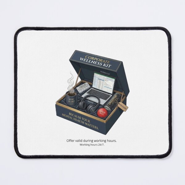 Item preview, Corporate Wellness Kit - Ironic Office Satire designed and sold by VandEsta.