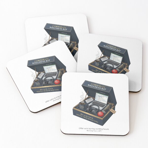 Item preview, Corporate Wellness Kit - Ironic Office Satire designed and sold by VandEsta.