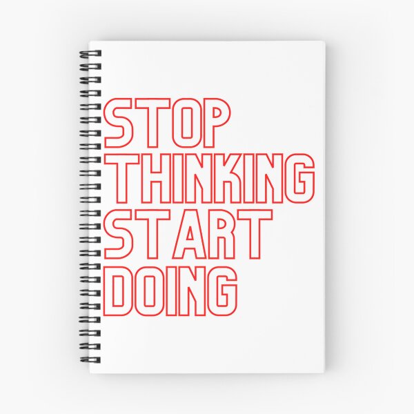 Item preview, Stop Thinking Start Doing - Red designed and sold by prandre.