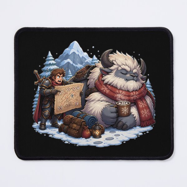 Item preview, My Mount Is On Winter Break Funny DND Cozy Gamer designed and sold by BadhbhLoot.