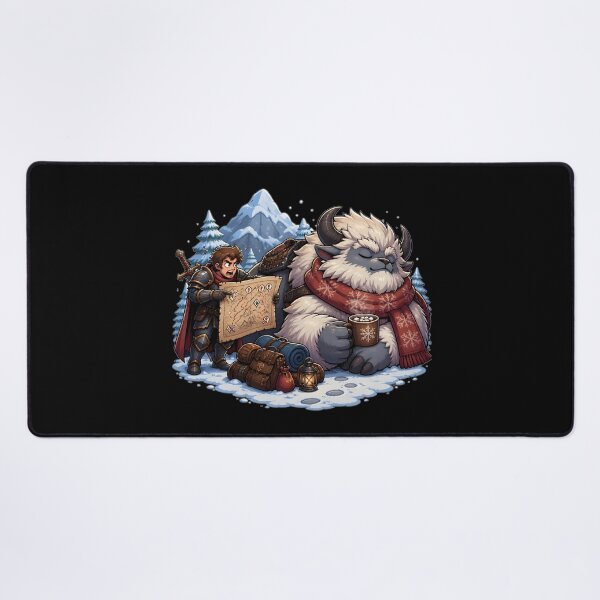 Item preview, My Mount Is On Winter Break Funny DND Cozy Gamer designed and sold by BadhbhLoot.