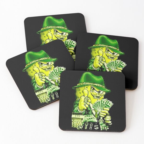 Item preview, Funny Gangster Green Sponge Money Stack Cartoon designed and sold by DavenBenn.