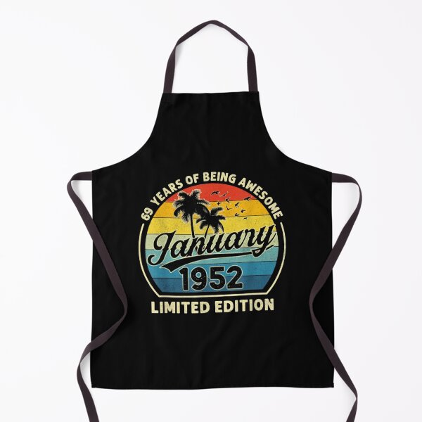 Item preview, 69 Years Of Being Awesome January 1952 Birthday Art designed and sold by sandylel.