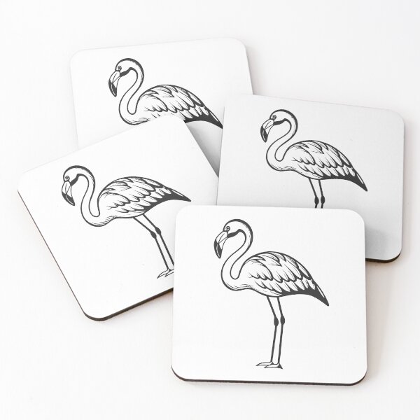 Item preview, Flamingo Friendly 1 Line Art Gift designed and sold by OneLine Studio.