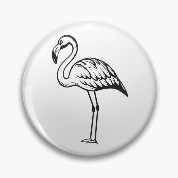 Item preview, Flamingo Friendly 1 Line Art Gift designed and sold by OneLine Studio.