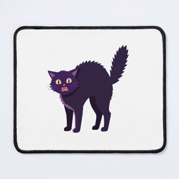 Item preview, Spooky Arched Back Black Cat Halloween Illustration designed and sold by fadiyahmp.