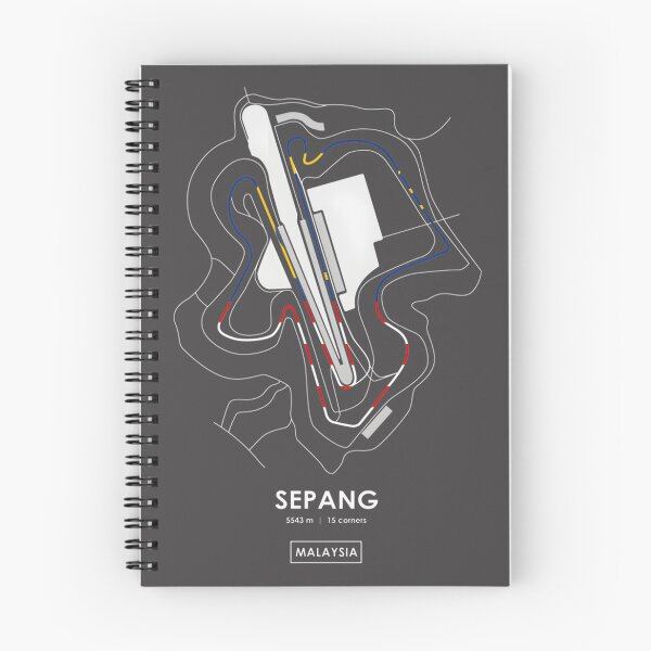 Item preview, Sepang Malaysia Racing Track Map with Flag Design designed and sold by PORTALSTAR.
