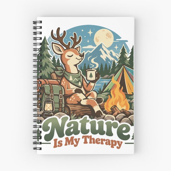 Item preview, Peaceful Deer Camping Under Moonlight designed and sold by Summit Folk Studio.