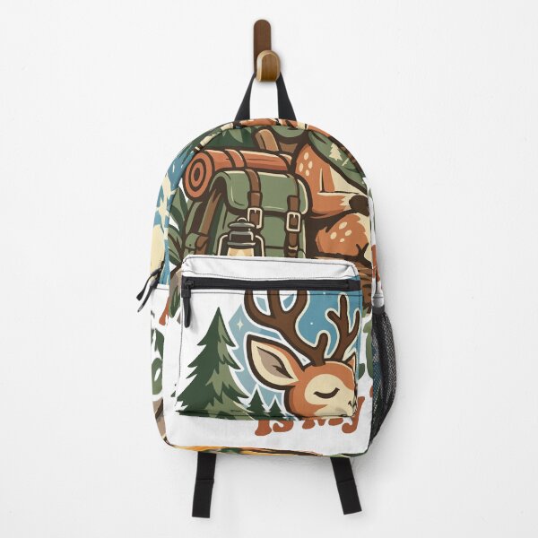 Item preview, Peaceful Deer Camping Under Moonlight designed and sold by Summit Folk Studio.