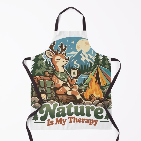 Item preview, Peaceful Deer Camping Under Moonlight designed and sold by Summit Folk Studio.
