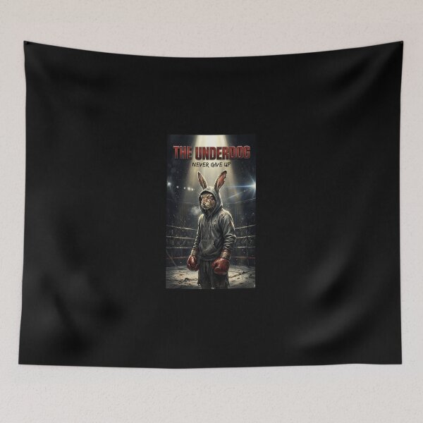 Item preview, The Underdog Boxing Rabbit Cinematic Movie Style Poster designed and sold by AdelineStamm.