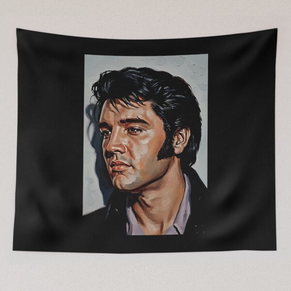 Item preview, Iconic Gaze Soulful Portrait Of The King designed and sold by PinkPanther98.
