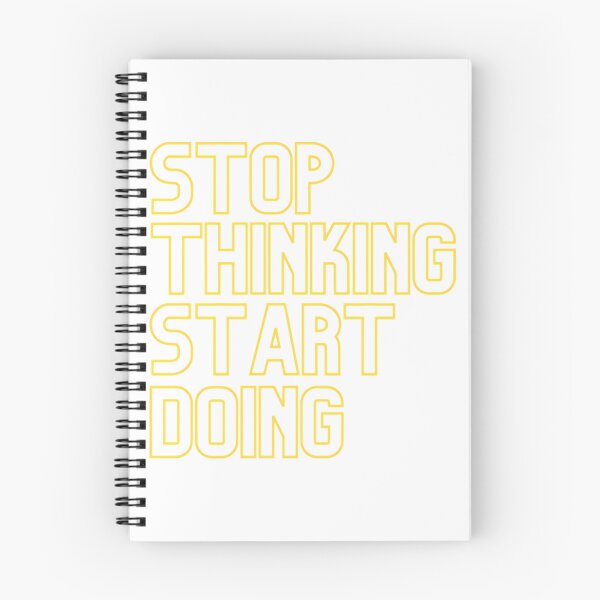 Item preview, Stop Thinking Start Doing - Yellow designed and sold by prandre.