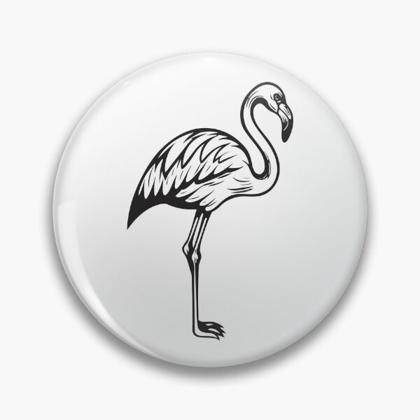 Item preview, Flamingo Friendly 2 Line Art Gift designed and sold by OneLine Studio.