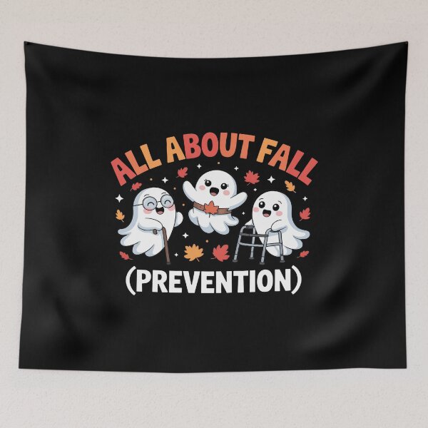 Item preview, Cute Ghosts All About Fall Prevention Humor designed and sold by Dmo3HarkoArt.