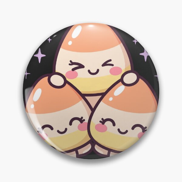 Item preview, Kawaii Candy Corn Sticker | Cute Halloween Candy Trio Tee designed and sold by WaferHouseGoods.