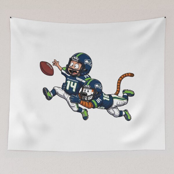 Item preview, Calvin And Hobbes Seattle Football Action Fan designed and sold by DamianRoy88.