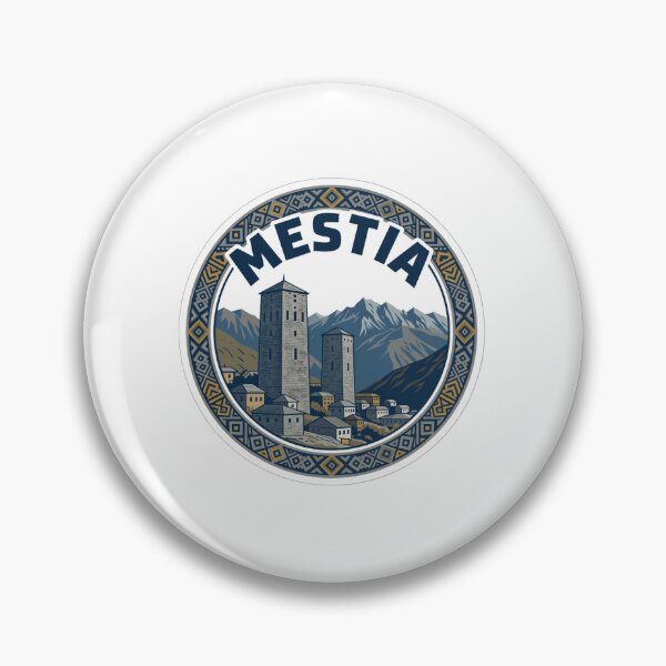 Item preview, Mestia Towers Georgia Sticker designed and sold by Imaginarium of Chaos falcon88 .