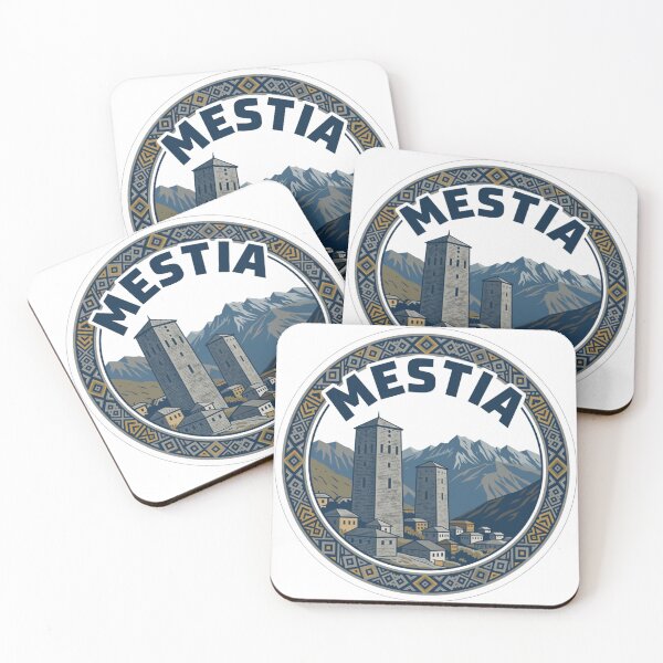Item preview, Mestia Towers Georgia Sticker designed and sold by Imaginarium of Chaos falcon88 .