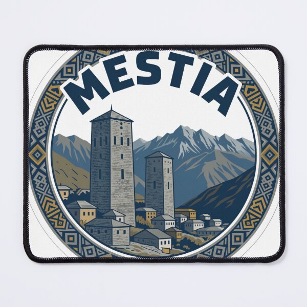 Item preview, Mestia Towers Georgia Sticker designed and sold by Imaginarium of Chaos falcon88 .