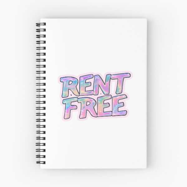 Item preview, Rent Free Holographic Bubble Letter Aesthetic designed and sold by NicolasGlowArt.