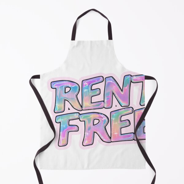 Item preview, Rent Free Holographic Bubble Letter Aesthetic designed and sold by NicolasGlowArt.