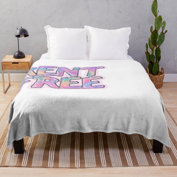 Item preview, Rent Free Holographic Bubble Letter Aesthetic designed and sold by NicolasGlowArt.