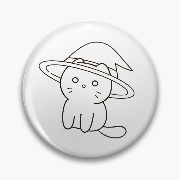 Item preview, Cute Witch Cat Hand Drawn Vector designed and sold by Porpor Artwork.