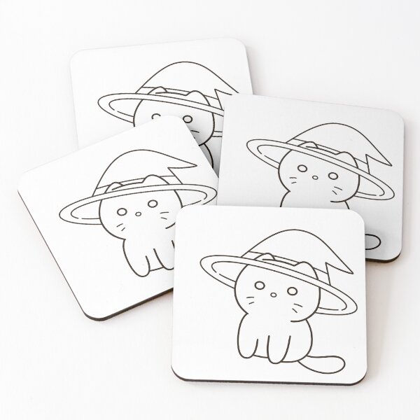 Item preview, Cute Witch Cat Hand Drawn Vector designed and sold by Porpor Artwork.