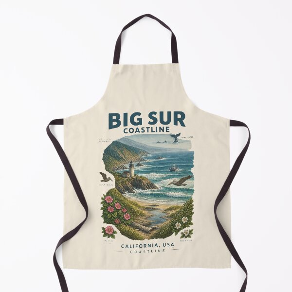 Item preview, Big Sur Coastline, California, USA [1930s WPA Travel Poster] designed and sold by elektronen.