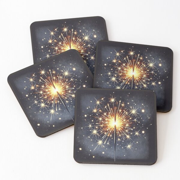Item preview, Golden Sparkler Festival Fireworks Night Artwork  designed and sold by NivyasArtistry.