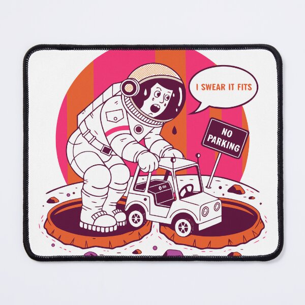 Item preview, Astronaut Parallel Parking Lunar Rover Funny designed and sold by Bright Idea Bazaar.