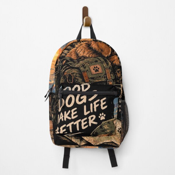 Item preview, Good Dogs Make Life Better - Outdoorsy Golden Retriever Hiking Streetwear designed and sold by GenZFashion000.