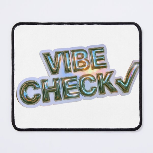 Item preview, Vibe Check Trendy Internet Culture Meme Graphic designed and sold by NicolasGlowArt.