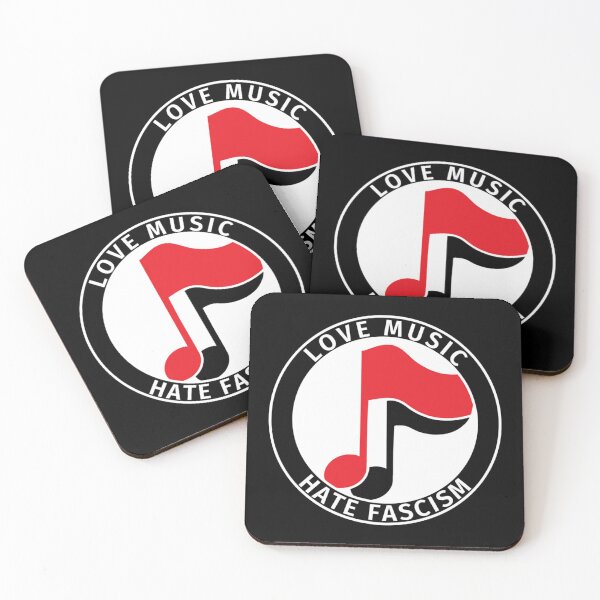 Item preview, Antifa logo love music hate fascism designed and sold by herocityartwotk.