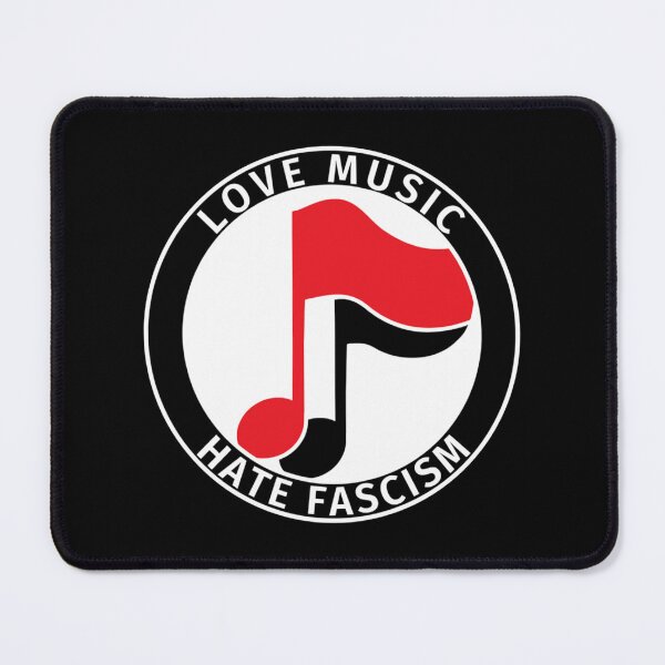 Item preview, Antifa logo love music hate fascism designed and sold by herocityartwotk.