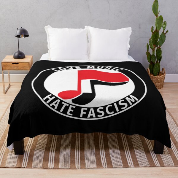 Item preview, Antifa logo love music hate fascism designed and sold by herocityartwotk.