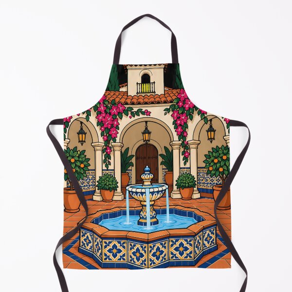 Item preview, Courtyard of Tiles designed and sold by DrawingAndText.
