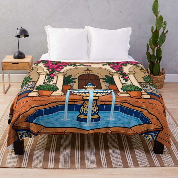 Item preview, Courtyard of Tiles designed and sold by DrawingAndText.