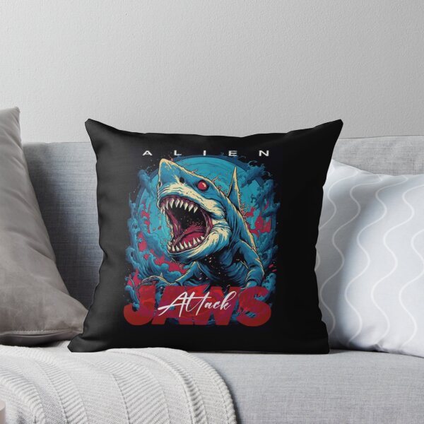 Item preview, Sci Fi Deep Ocean Shark Monster Attack Poster designed and sold by BurrellFournier.